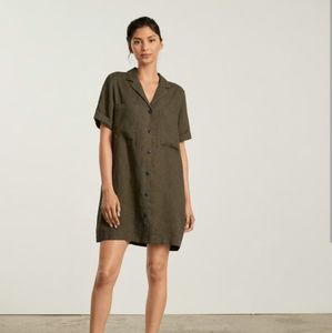 Everlane Workwear Dress 100% Linen Size Small